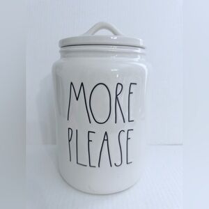 Rae Dunn Artisan Collection “More Please” Ceramic Cookie Jar